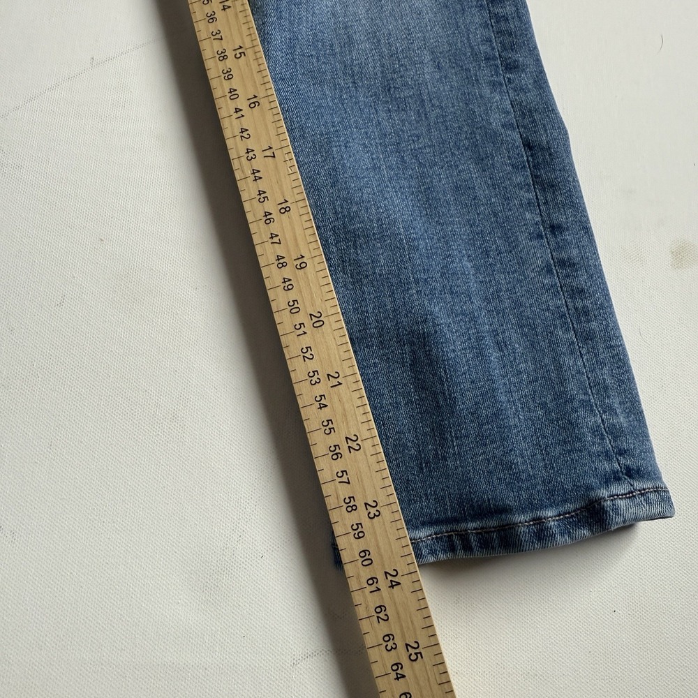 Edwin Anthropologie Elin Crop Straight Jeans Size 25 Wavelength‎ Wash Slim - Picture 6 of 8
